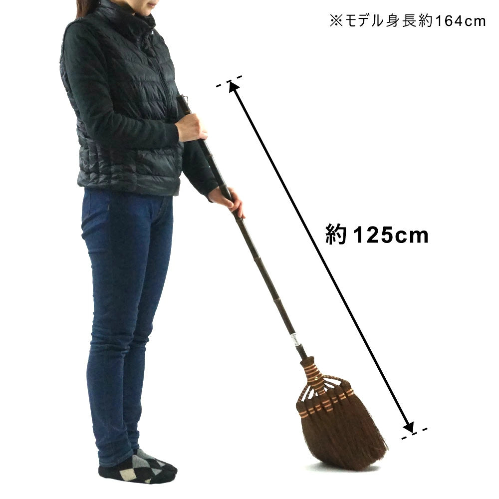 山本勝之助商店　棕櫚ほうき　7玉長柄箒(最高級鬼毛)