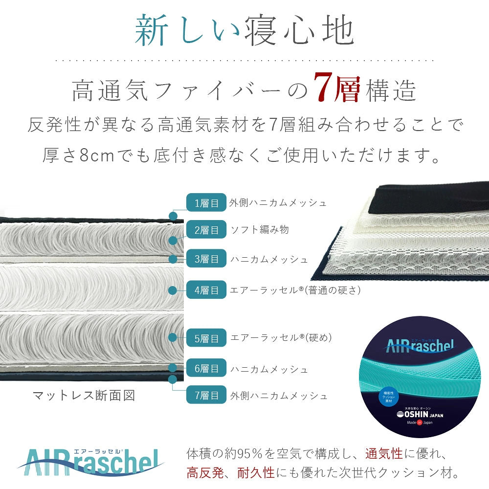NERU PRO エアーフロートマットレス800 シングル